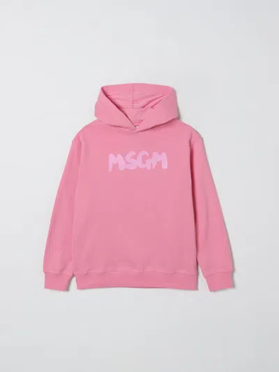 MSGM SWEATER MSGM KIDS KIDS COLOR PINK,437965010