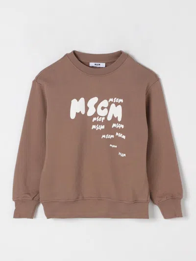 MSGM SWEATER MSGM KIDS KIDS COLOR TOBACCO,G47640094