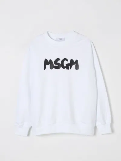 MSGM SWEATER MSGM KIDS KIDS COLOR WHITE,420690001