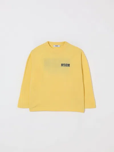 Msgm Sweater  Kids Kids Color Yellow In Black