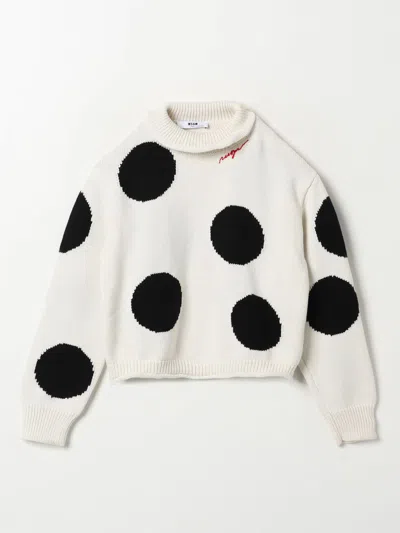 Msgm Sweater  Kids Kids Color Yellow Cream
