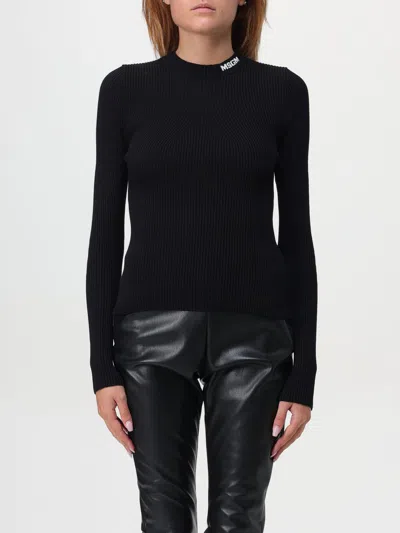 MSGM SWEATER MSGM WOMAN COLOR BLACK,F89666002