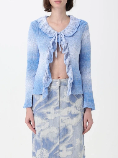 Msgm Sweater  Woman Color Gnawed Blue
