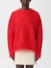 Msgm Sweater  Woman Color Red In Red