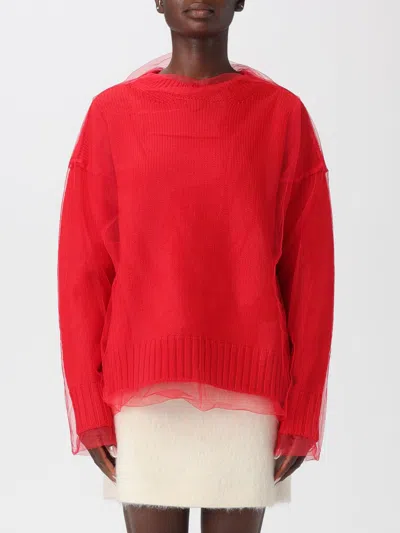 Msgm Sweater  Woman Color Red