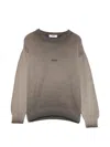 Msgm Sweater With  Kids Logo In Brown