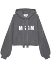 Msgm Logo-embroidered Knitted Top In Black