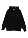 Msgm Hooded Kangaroo Pocket Sweater In Brown