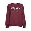 Msgm Sweaters In Burgundy