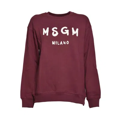 Msgm Sweaters In Burgundy