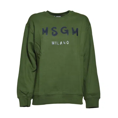 Msgm Sweaters In Green