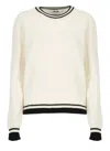 Msgm Sweaters White In White