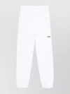 Msgm Sweatpants With Elastic Cuffs And Waistband In White