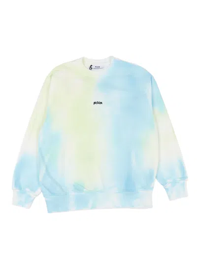 Msgm Kids'  Sweatshirt Boy In Blue