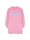 Msgm Sweatshirt Dress In Pink