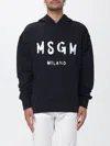 Msgm Sweatshirt With Logo In Black