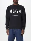 Msgm Sweatshirt With Logo In Black