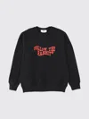 Msgm "follow The Rabbit" Sweatshirt In Black