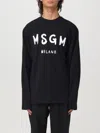 Msgm Cotton T-shirt In Schwarz
