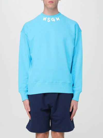 Msgm Sweatshirt  Men Color Blue