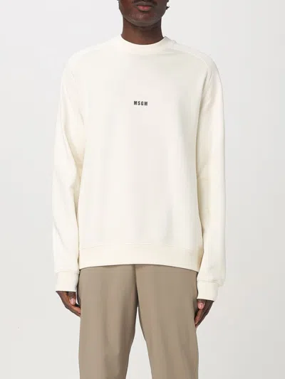 Msgm Sweatshirt  Men Color Cream