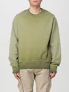 Msgm Washed Out Jersey Sweatshirt In Grün