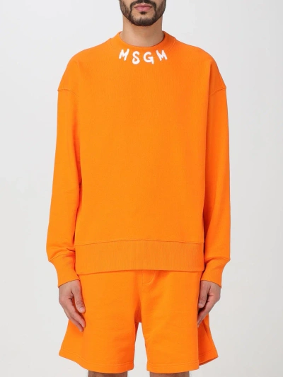 Msgm Sweatshirt  Men Colour Orange