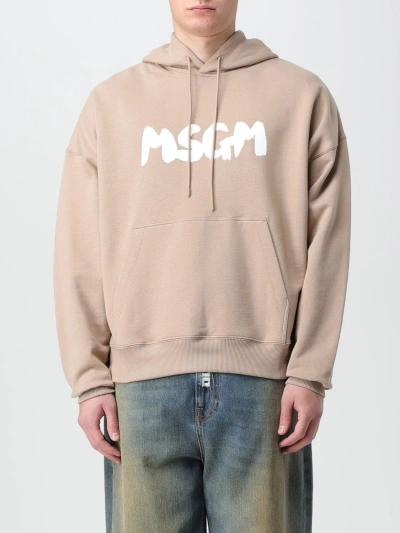 Msgm Sweatshirt  Men Color Sand