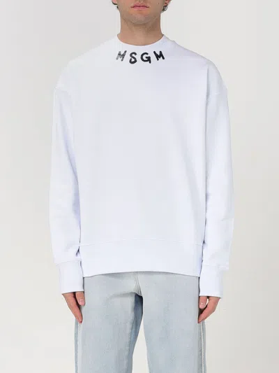 MSGM SWEATSHIRT MSGM MEN COLOR WHITE,421177001