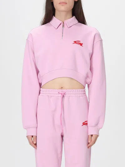 MSGM SWEATSHIRT MSGM WOMAN COLOR PINK,H60122010