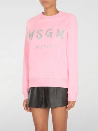 MSGM SWEATSHIRT MSGM WOMAN COLOR PINK F97762010