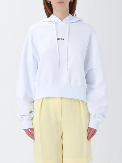 Msgm Sweatshirt  Woman Color White