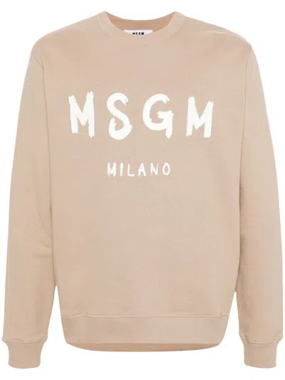 Msgm Sweaters Beige