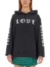 Msgm Woman Sweatshirt Black Size S Cotton