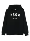 Msgm Sweatshirt With Logo In Black