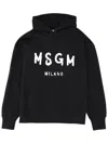 Msgm Sweatshirt With Logo In Black