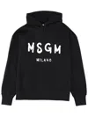 Msgm Sweatshirt With Logo In Black