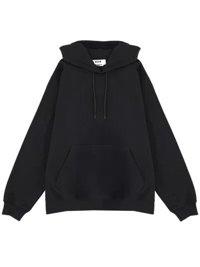 Msgm Sweatshirt With Logo In Black