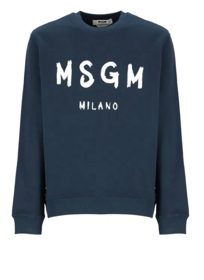 Msgm Sweaters Blue