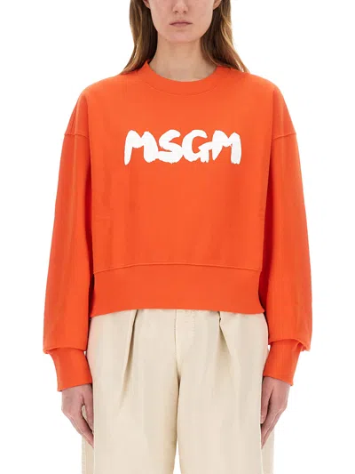 MSGM SWEATSHIRT WITH LOGO