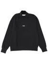 Msgm Sweatshirt With Micro Logo In Black