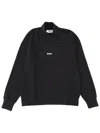 Msgm Sweatshirt With Micro Logo In Black