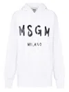 Msgm Logo-print Cotton Hoodie