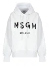 Msgm Logo-print Cotton Hoodie