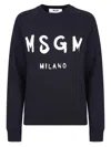 Msgm Relaxed-fit Sweatshirt With Raglan Sleeves