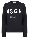 Msgm Relaxed-fit Sweatshirt With Raglan Sleeves In Black