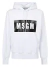 Msgm Man Sweatshirt White Size S Cotton In White