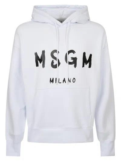 Msgm Sweatshirts In White