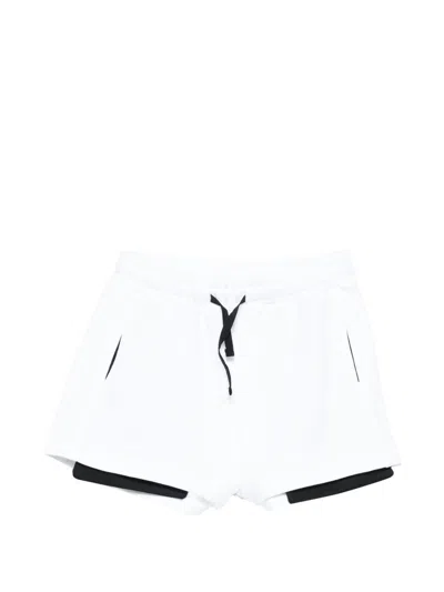 Msgm Kids' Sweatshorts/popeline For Girls In White