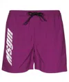 Msgm Swim Shorts In Purple